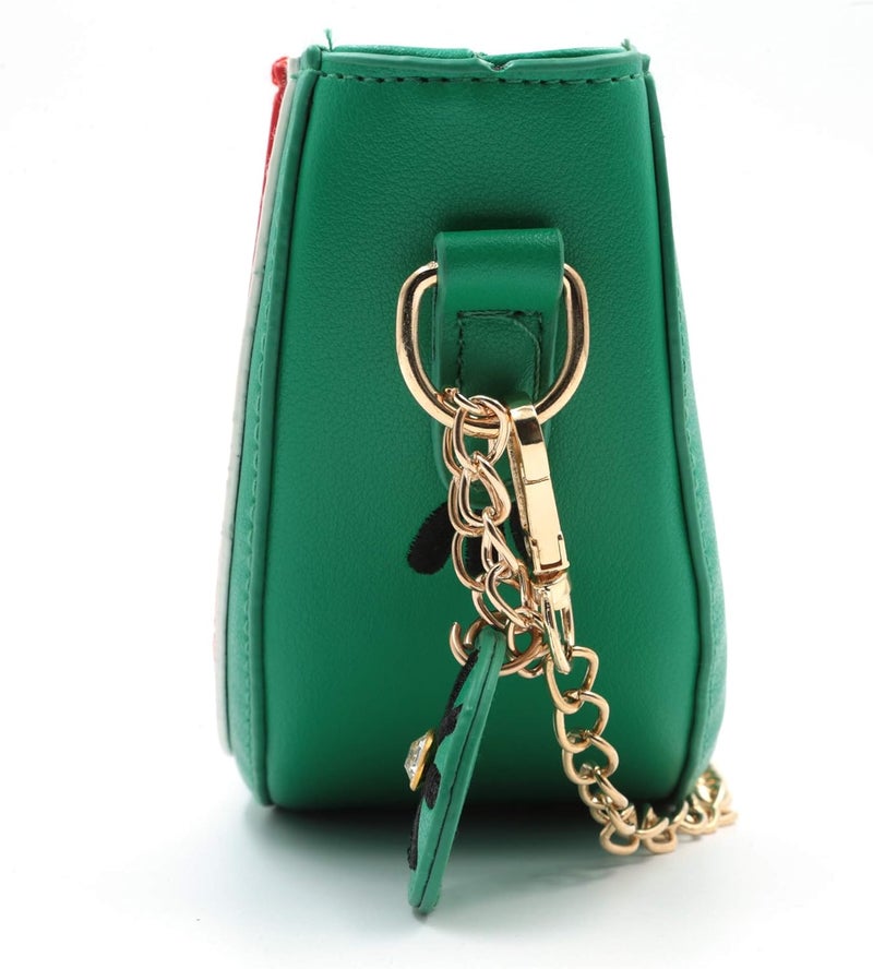 QiMing Orange CrossBody Purse Bag,PU Phone Shoulder Wallet for Women Girl - Image 3